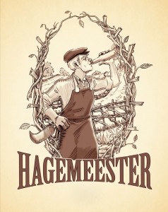 hagemeester etiket