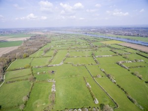 Aanzicht Brabants Maasheggenlandschap vanuit de lucht.